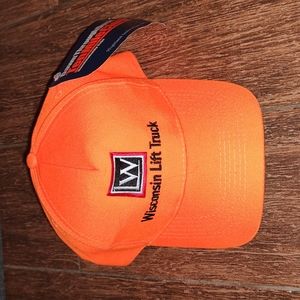 Daystone WISCONSIN LIFT TRUCK Orange Black Adjustable Snapback Cap Hat New